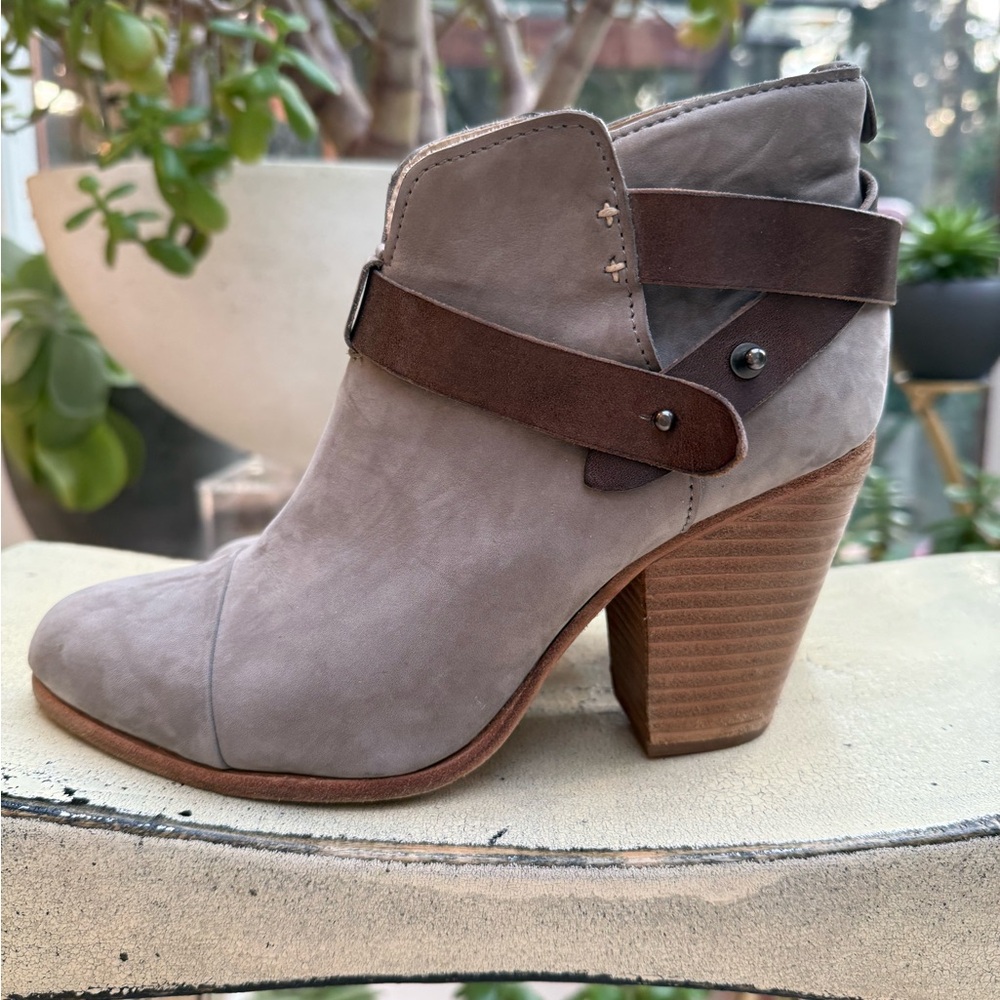 rag & bone Gray and Brown Ankle Boots